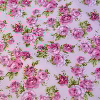 Image 2 of Made to Order - ‘Alice’ Warm Pink Roses Shabby Chic Vintage Style Floral Eiderdown