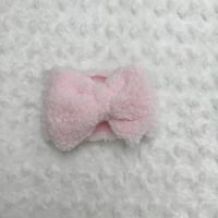 Pink Sherpa Bow