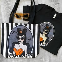Image 2 of Ghouls in the Park Pinup- Tote Bag