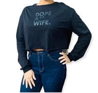 Black on Black long sleeve crop