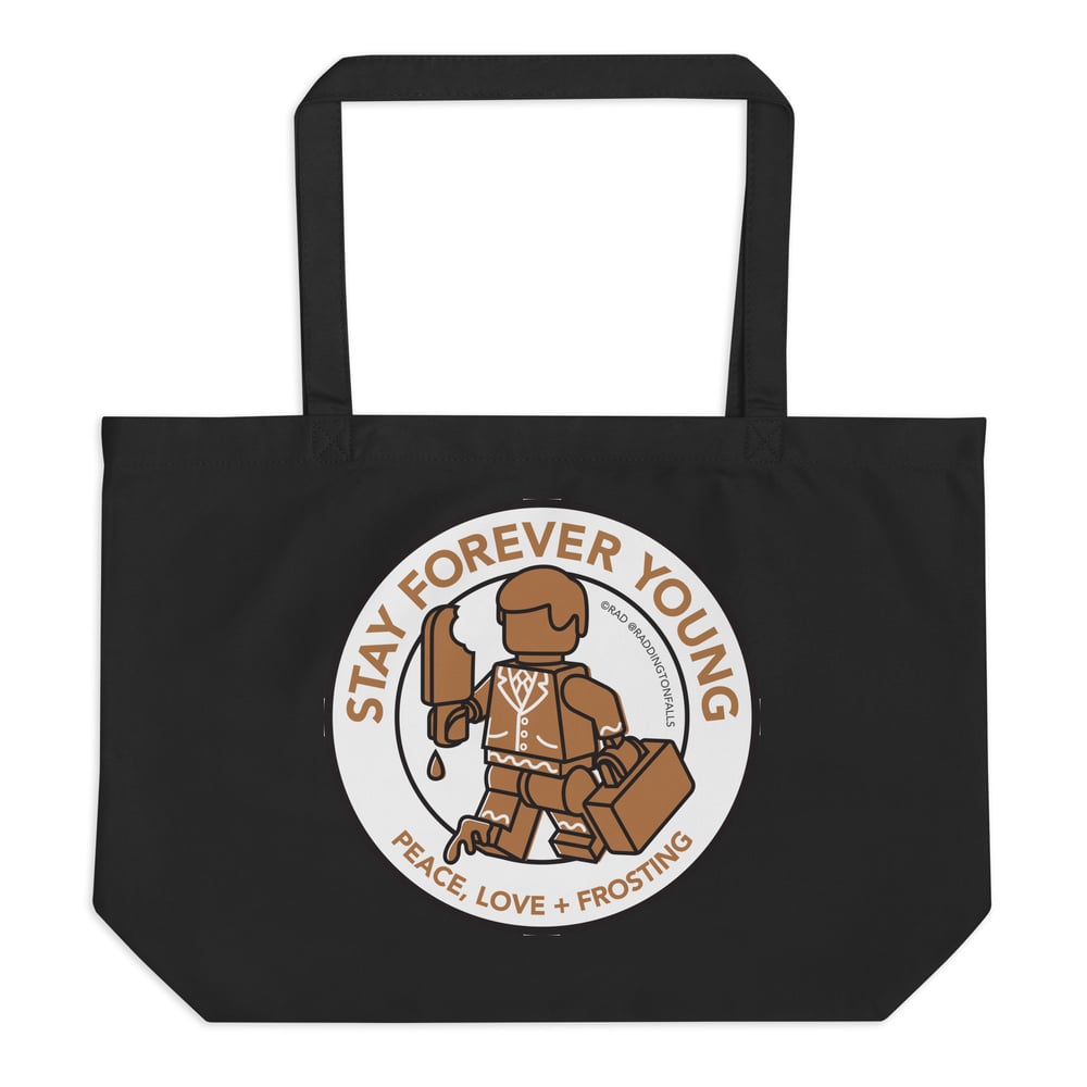Forever Young Gingerbread Large organic tote bag