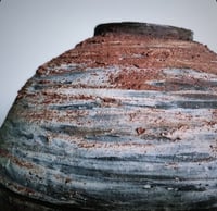 Image 4 of LRG Marbled Moon Vase with WILD CLAY