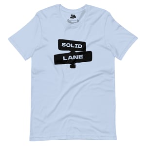 Image of Black Solid Lane Logo T-Shirt