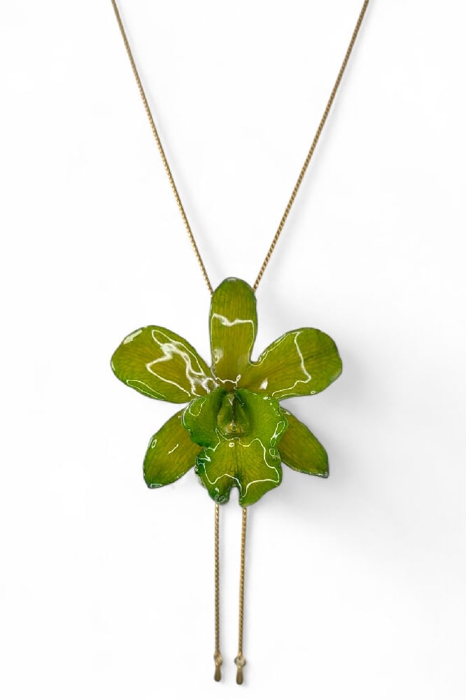 Image of Cattleya Orchid Slider Necklace