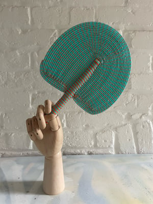 Image of African Hand woven Fans made from recycled plastics  A