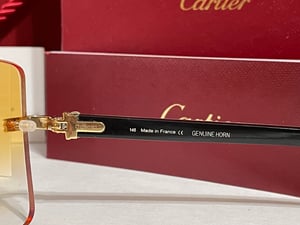 Image of AUTHENTIC CARTIER CT0286O 003 - [MIXED HORN] CUSTOM LENS 001
