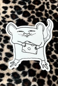 Microwave Rat Die Cut Sticker