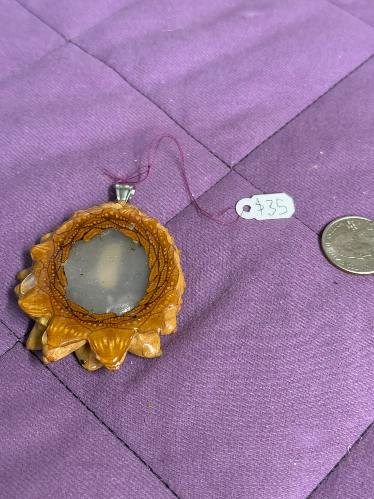 Image of Pickle Rick Pinecone Charm | Handmade PNW Resin Jewelry | #98