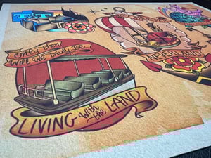 Image of Disney Inspired Traditional Tattoo Flash Sheet: D06 11x14