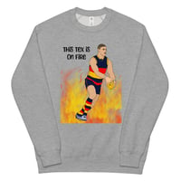 Image 3 of This Tex Is On Fire Unisex Raglan Sweatshirt