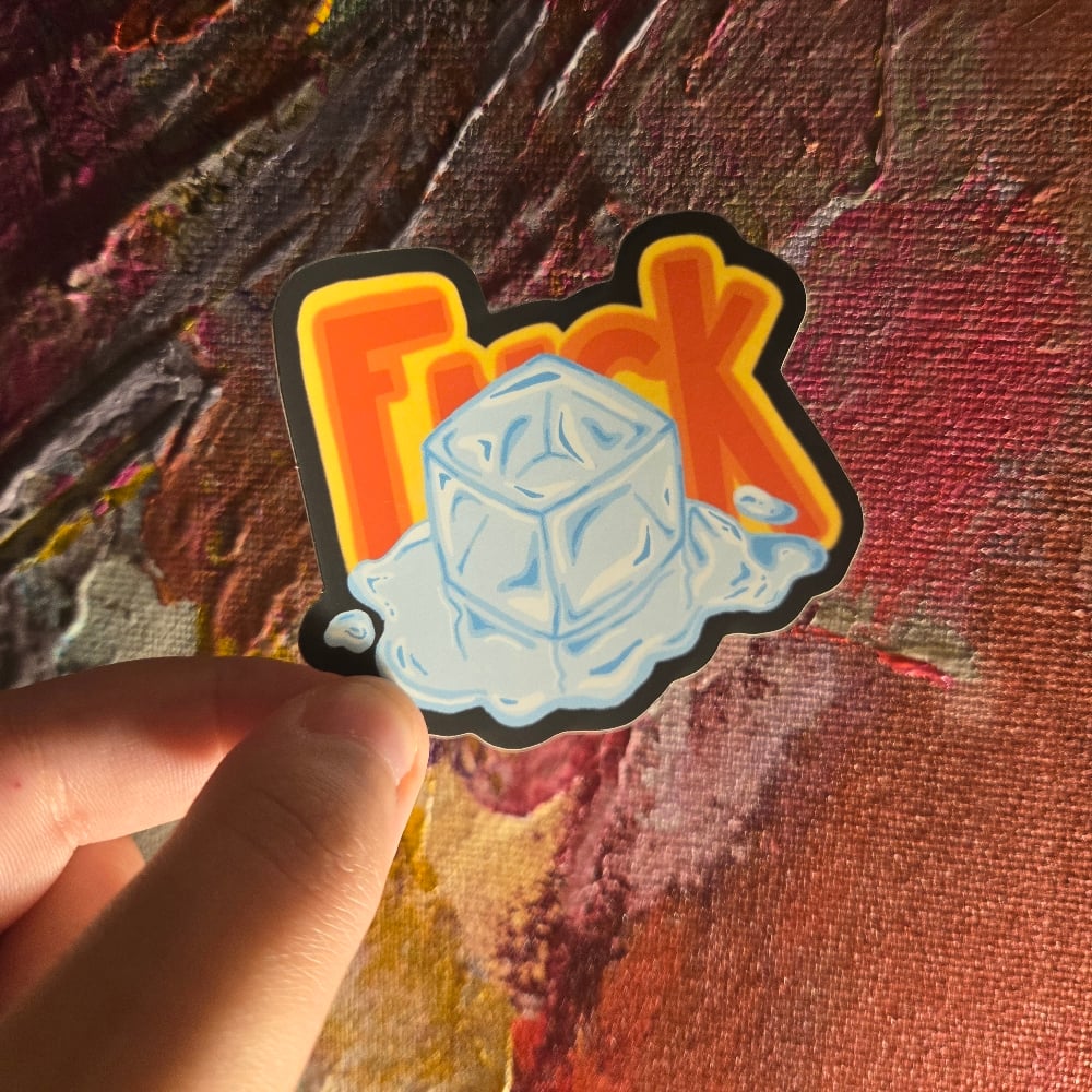 Image of Fuck Ice Sticker
