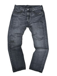 Image 2 of BLACK LEATHER FLAG GREY LEVIS