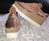 Rose Gold Lace Up Platforms