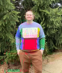 Image of Large/XL Sicard Hollow Patchwork Sweater 