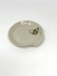 Image 1 of Bee decorated small spoon rest