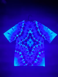 Image 2 of Neon Vortex - Blacklight Reactive Tiedye - Size Medium 