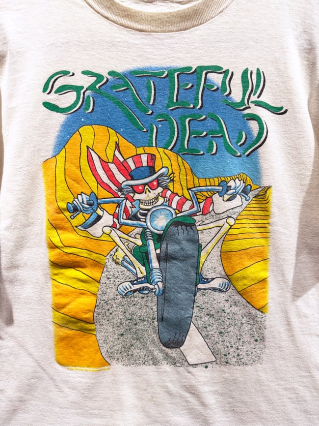 Grateful Dead Late 80s GD Movie Motorcycle T-Shirt - Fits M