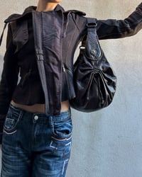 Image 1 of BROWN RUCHED BAG