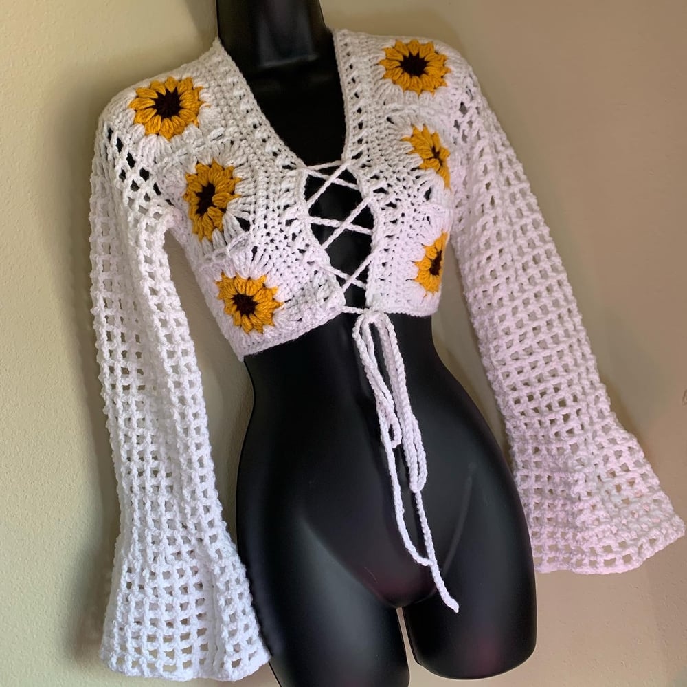 Image of Sunflower Mesh Top