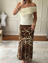 Image 2 of ATHENA MAXI SKIRT - LEOPARD 