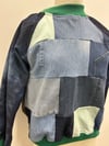 Denim patchwork sweatshirt #1