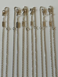 Image 5 of Stainless steel silver clover necklace with colors