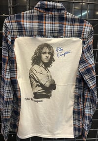 Vintage Blue/Orange Flannel Shirt Peter Frampton