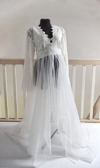Image 1 of Maternity/non maternity photosession dress Juliette size S-M-L | off white
