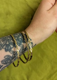 Image 1 of Twisted Brass Handmade Bangle 