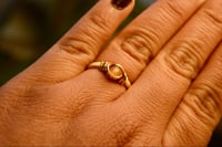 Image 2 of OOAK Ring - Peach Moonstone Size 6