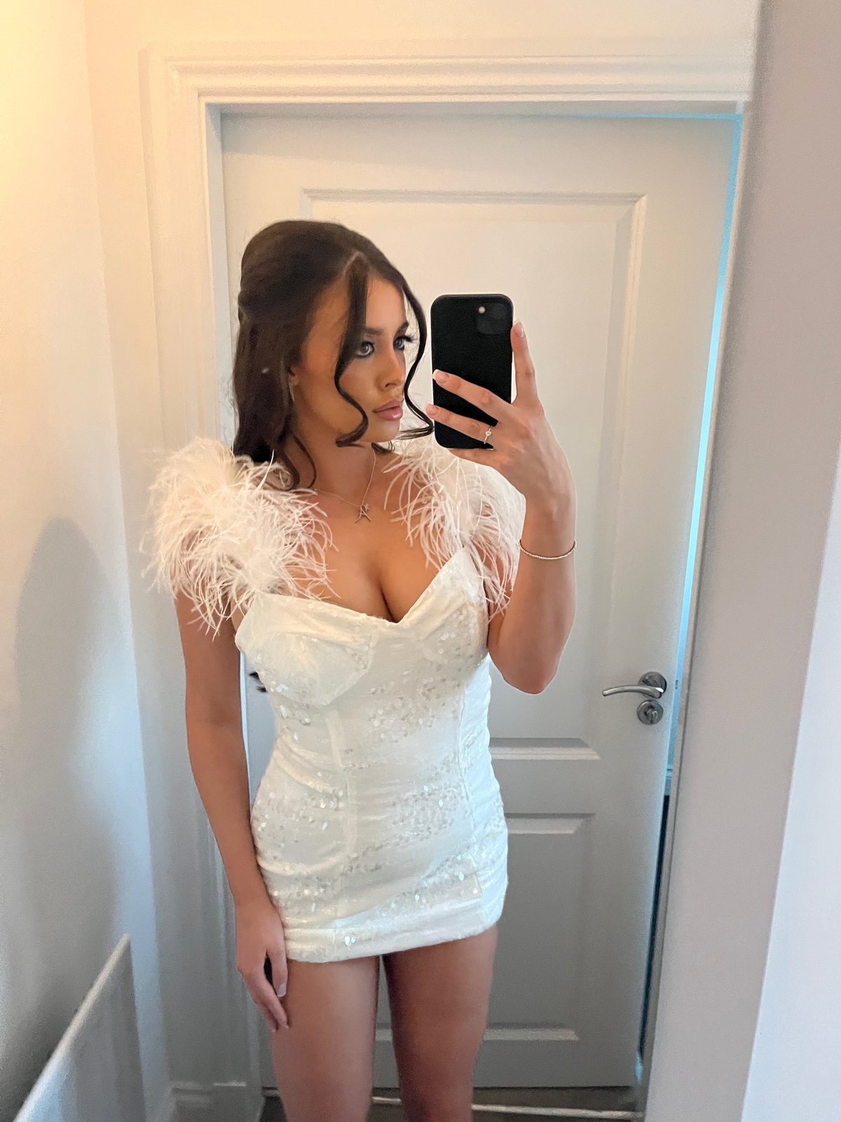 Image of ‘Isla’ feather dress
