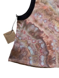 Image 8 of L Ladies Fitted Knit Contrast Tank in Sedona Radial Ice Dye