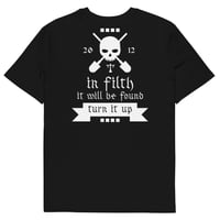 Image 1 of Unisex organic cotton "In filth It Will Be Found" (Black)