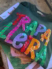 Image 1 of Suadoiro bordado a man. TRAPALLEIRA VERDE! Talla M/L oversize. En stock!