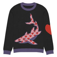 Image 10 of Heart Shark Knitted crew neck sweater