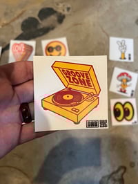 Groove Zone Record Player Sticker