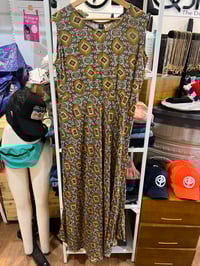 Image 1 of Vintage printed big low dress