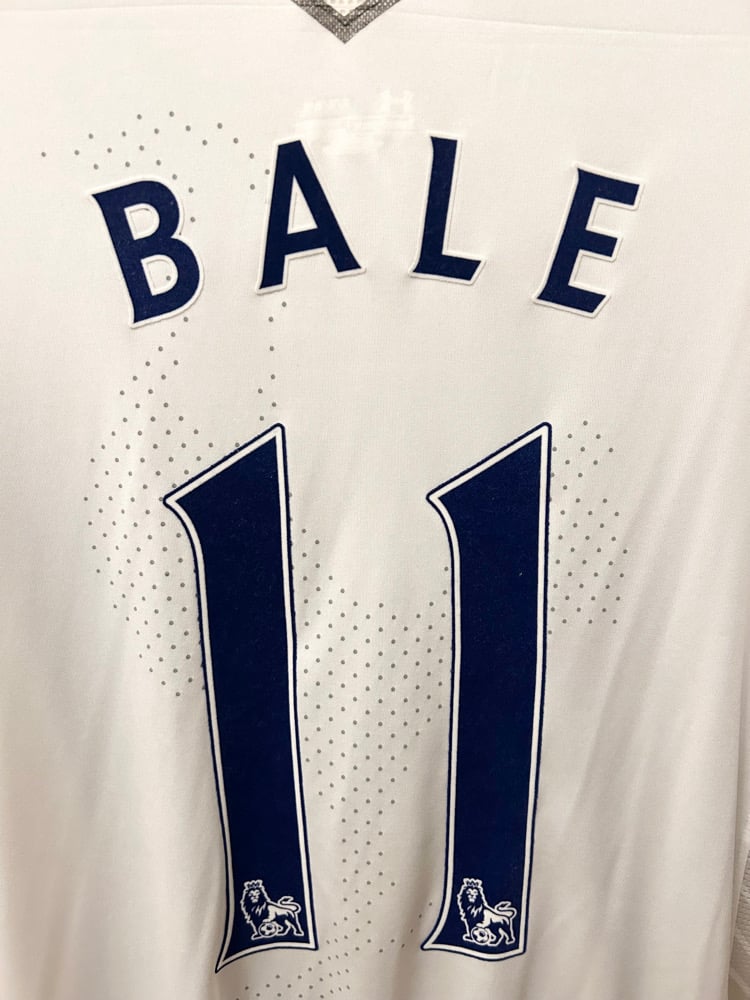 Image of Tottenham Hotspur “BALE 11” 2012/13 Home Long Sleeve Shirt + PL patches (XL) 