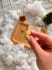 Image 4 of Tiny Linzer Cookies Dangle Earrings 