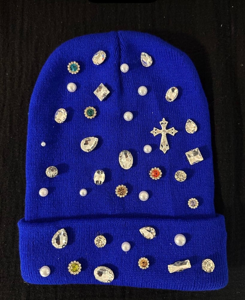Image of gem beanie hats