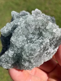 Image 10 of Green Fluorite With Sugar Quartz Specimen #1589 