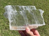 Image 3 of Transparent Selenite Slab | Morocco #3049