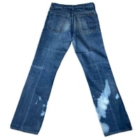 Image 2 of 1970s Sears Thumbs Up Boot Cut Jeans 