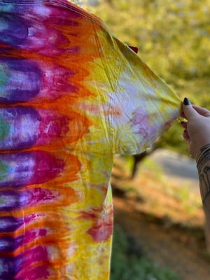 Image of MEDIUM Mom I'm Scared Come Pick Me Up Tie Dye Shirt 3