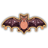 Image 1 of Bat Cat - Sticker