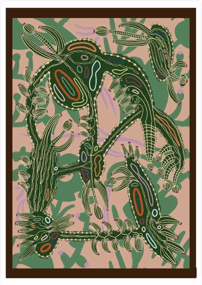 Image of Cyme (sand) A3 print 