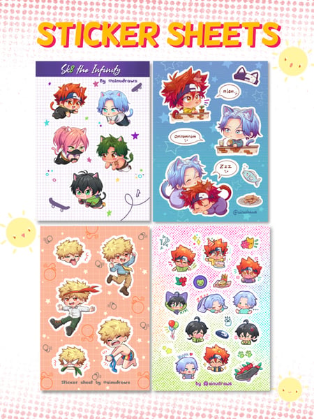 Image of Sticker Sheets (Renga, Kagehina, Haikyuu!!)