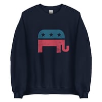 Image 3 of Conservative Republican Elephant Vintage Republican Sweatshirt for Conservative Woman Gifts