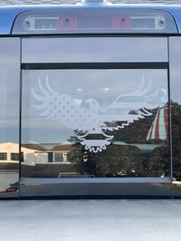 Image 2 of 2019+ Ram Sliding Window Eagle American Flag