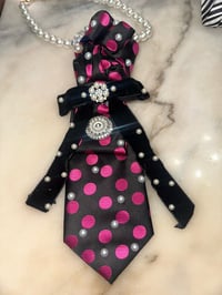 Pearls, Polka Dots & bows custom Ties